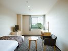 【セミダブルルーム(バス付)/18平米】ビジネス、一人旅のご旅行にもおすすめ。