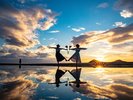 夕日絶景でおなじみの父母ヶ浜( ちちぶがはま)まではお車で約20分とアクセス良好!