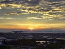客室から望む夕陽