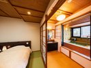 半露天風呂付 和モダン特別室「月」