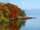 紅葉の洞爺湖