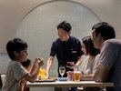 ハッピーアワー18:00-19:00関西だし茶漬け、たこ焼きは19:00‐21:30(もみじ棟)