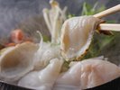 秋冬の飛梅会席の1品。河豚鍋(例)