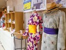 女性色浴衣の貸出も行っております。(1500円にて)