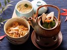 秋の七苦離コース「松茸料理」一例