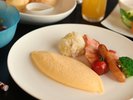 小学生以下のお子様のご朝食に、洋食プレートをご用意いたします