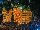 ホテルの目の前が竿燈祭りの会場