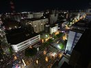 ホテルの目の前が竿燈祭りの会場