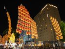 ホテルの目の前が竿燈祭りの会場
