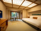 105露天風呂付客室 和室/露天風呂(陶器)/ツインベッド/ダイニングテーブル/ミニバー