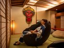 【フリーラウンジ】マッサージチェアでのんびり。無料でご利用いただけます。