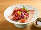 【人気の馬刺し】辛味噌で食べるのが福島流♪