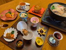 別邸のお部屋食プランのご夕食一例です
