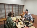 別邸プランのお部屋食(別邸各お部屋には専用の食事スペースがございます)