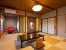 【413】2024年10畳を一部リニューアルした『和室10畳+岩盤チェア』のお部屋です。