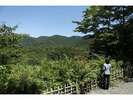 箱根の山を見ながら、ふっと息抜き