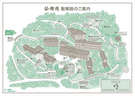 庭園内を散策される時は地図を片手にどうぞ