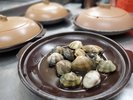 真あさりの酒蒸し 4〜5月限定の貝コースの一品☆島民以外入手不可のブランド貝