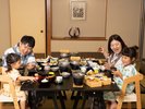レストランでは、お子様と一緒にゆったりとお食事いただけます
