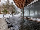 冬の露天風呂(男湯)