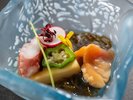 【季節の会席/夏】卵豆腐 もずく(6月〜8月)