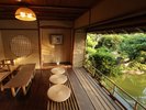 【回遊式庭園】お風呂上りに庭園散策