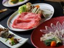 【錦会席】「黒毛和牛と関門河豚」