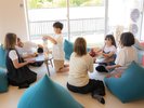 お子様が遊んでいる間も、パパ・ママやおじいちゃん・おばあちゃんが一緒にくつろげるキッズコーナー♪