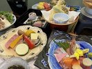 旬のお造り、鳥取和牛の陶板焼き、鮑が付いた会席(画像はイメージ)
