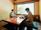ヴィラABのレストラン「邪宗門」は個室。お客様だけの空間で安心してお楽しみいただけます