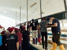 五足のくつで使う魚介類は近海もの。活魚を仕入れています