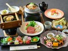 絶品!若狭牛ヒレ肉ステーキに活あわび蒸し<夏の極み>