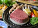 福井が誇る、ジューシーな「若狭牛ヒレ肉の陶板焼き」