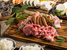 【BBQ‐スタンダード】飛騨牛×ボーノポークの「岐阜ブランド肉」を堪能♪(写真は4名分)