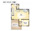 【間取りイメージ】401:テラス(2階)