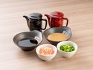 しゃぶしゃぶ用つけだれ(ポン酢・ごまだれ・薬味)