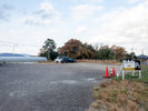 第3駐車場です。第1駐車場の奥の下り坂先にございます。砂利のため、大型車でもお停め頂けます。