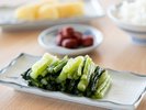 *朝食:ご飯のお供に(信州の名物『野沢菜』)
