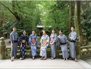 浴衣を着て弥彦村の温泉街をぶら歩きできる『やひこ浴衣でまちあるき』※夏期期間のみ