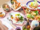 香住の美味しい食材をふんだんに使った会席(お献立は一例/イメージ)