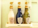 大浴場、バス・トイレ付客室にはPOLAのシャンプー等があります。