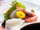 会席料理のお造り三種盛りイメージ