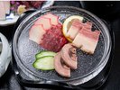 【くじらと旬菜のコース】くじらベーコン盛合わせ