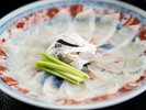 【ふく得プラン・関門会席プラン ふく刺し】本場の本場のとらふくを贅沢にふく刺しで