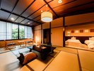 露天風呂付和モダン客室