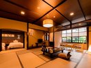 露天風呂付和モダン客室:ゆったりとしたお部屋で贅沢な時間をお過ごし頂けます。