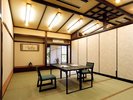 個別のお食事処 人数に応じて広さを変更可能です。