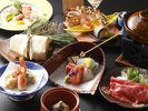 地産地消にこだわった、美しい会席料理です。