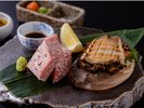 あわびと和牛の石焼