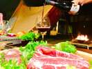 BBQにワイン、最高に美味しい*ワインは別売りとなります。